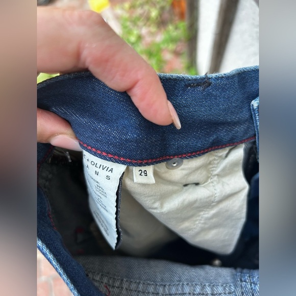 Alice + Olivia CAY BAGGY DENIM CARGO in Love Train - Picture 10 of 11